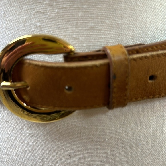 New York Studio Genuine Belt Different Beading In Between Leather At Ends M